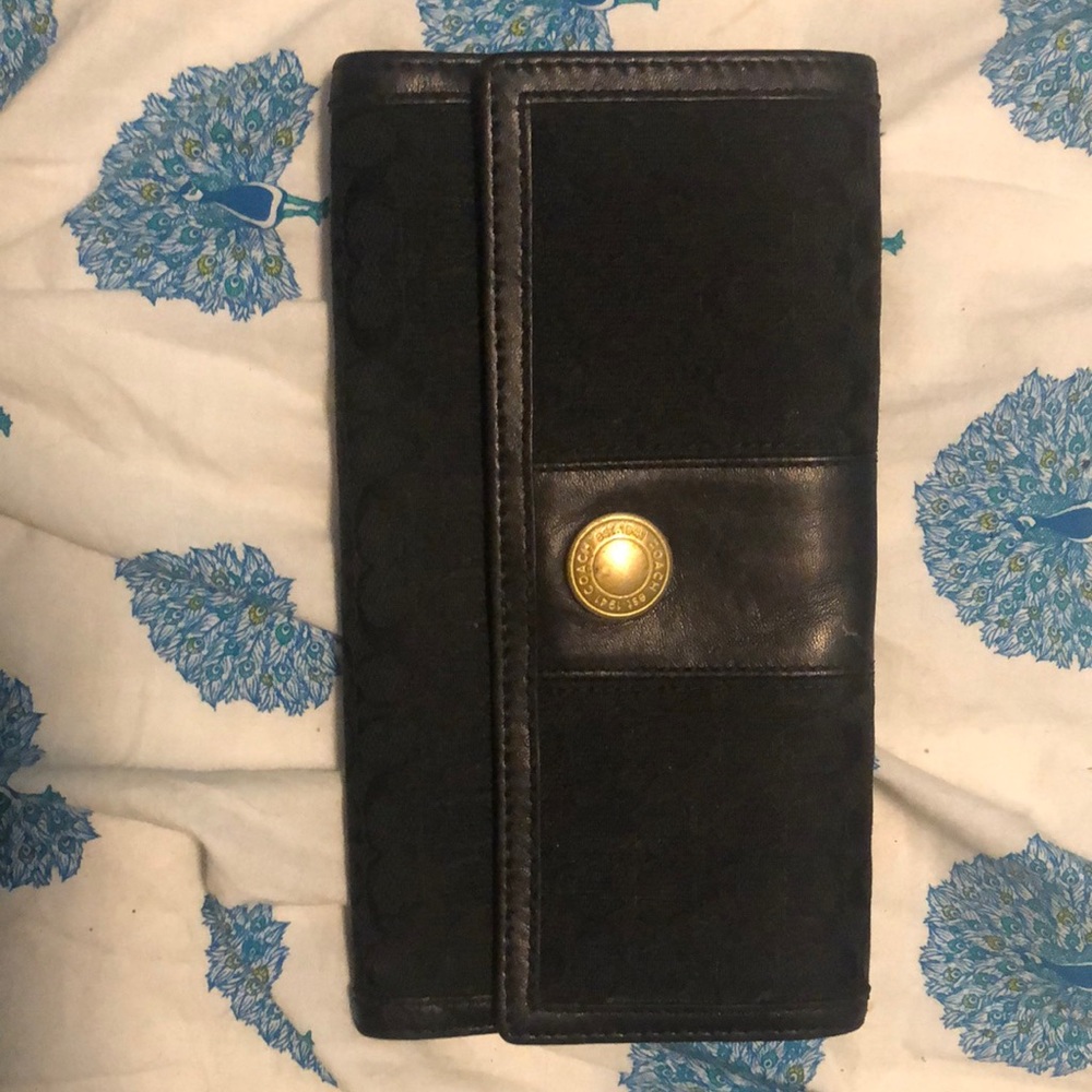 Coach trifold wallet